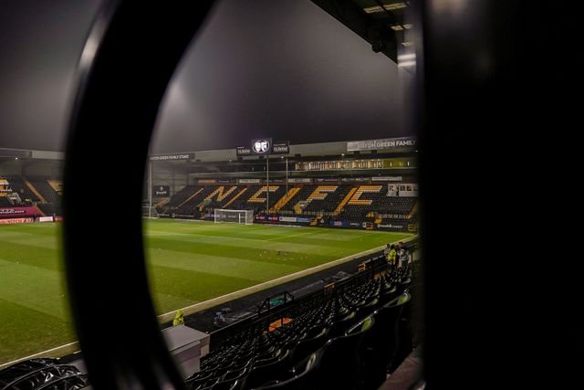 A general view of the stadium stands and the pitch during the Sky Bet League 2 match Notts County vs Gillingham at Meadow Lane, Nottingham, United Kingdom, 3rd February 2026

(Photo by Maynard Manyowa/News Images)