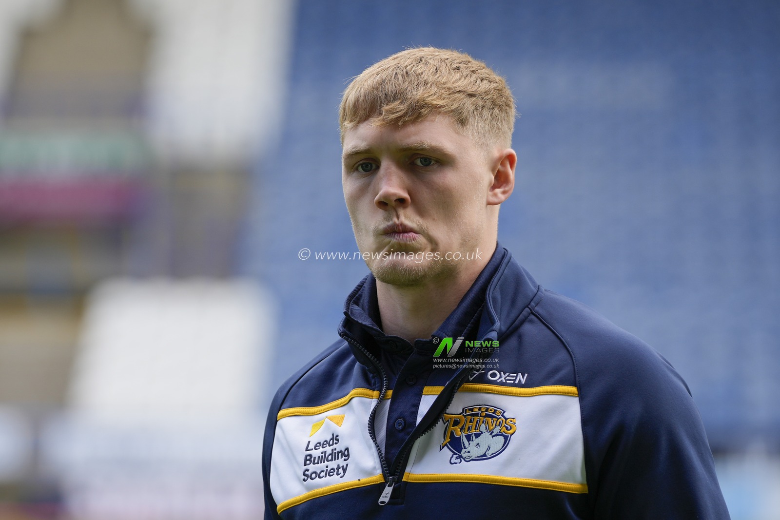 James McDonnell of Leeds Rhinos inspects the pitch before the Betfred Super League Round 23 match Huddersfield Giants vs Leeds Rhinos at John Smith's Stadium, Huddersfield, United Kingdom, 27th August 2023

(Photo by Steve Flynn/News Images)