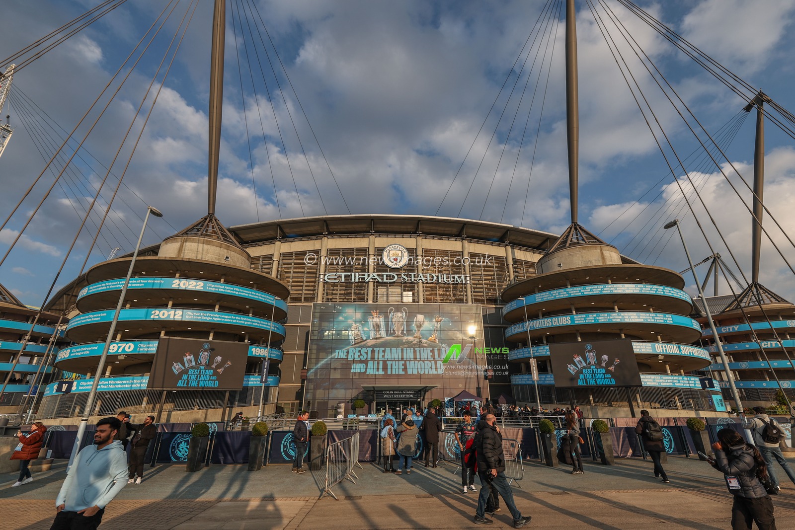 A general view of the Etihad during the UEFA Champions League match Manchester City vs F.C. Copenhagen at Etihad Stadium, Manchester, United Kingdom, 6th March 2024

(Photo by Mark Cosgrove/News Images)