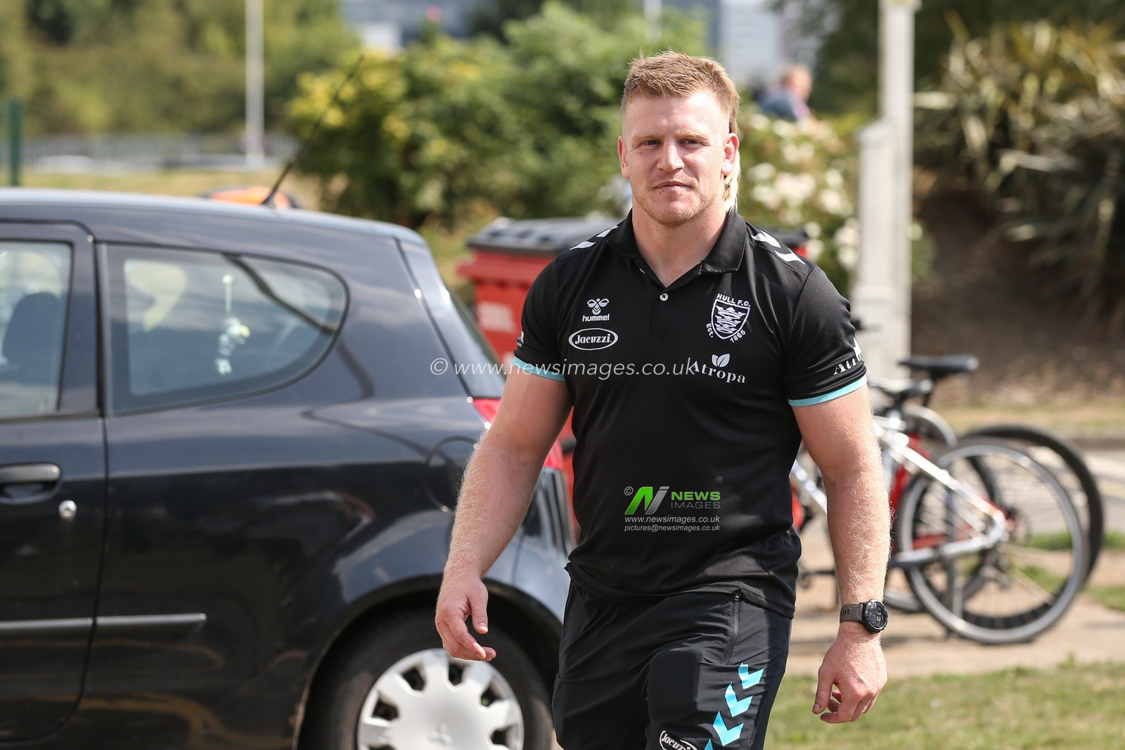 Brad Fash #17 of Hull FC arrives at MKM Stadium, Hull, United Kingdom, 3rd September 2022

(Photo by David Greaves Photos/ Via/News Images)
