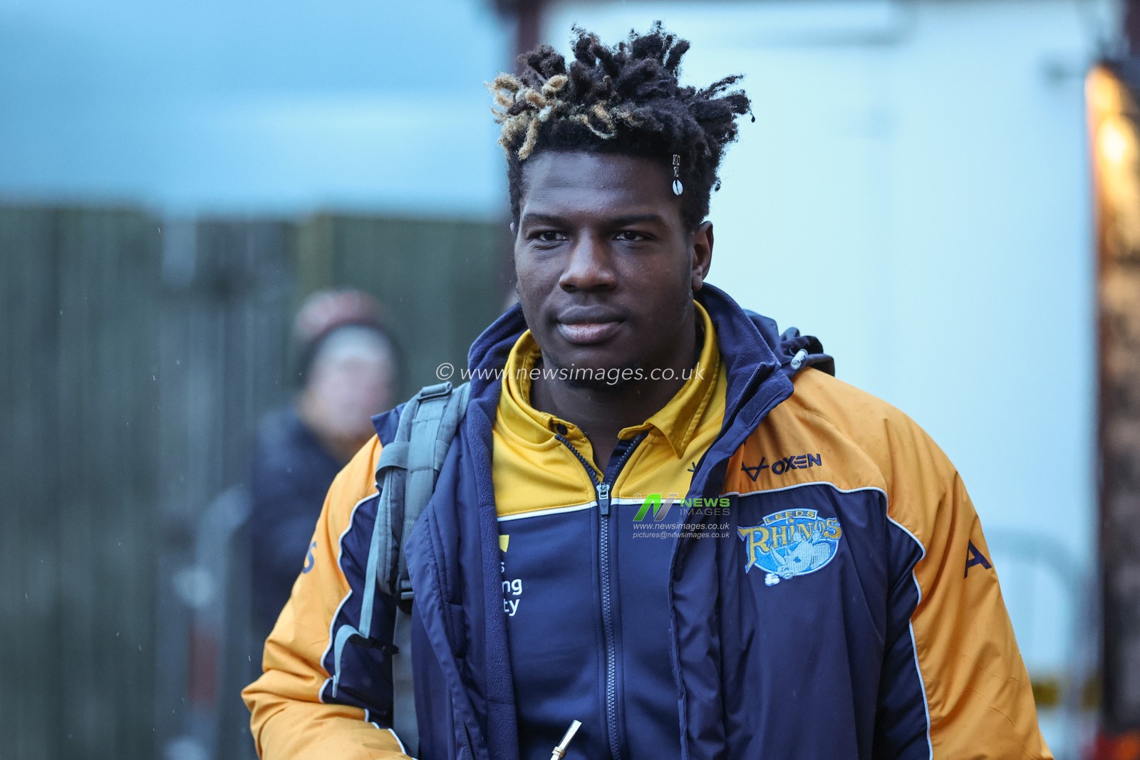 Justin Sangare of Leeds Rhinos arrives during the Betfred Super League Round 6 match Castleford Tigers vs Leeds Rhinos at The Mend-A-Hose Jungle, Castleford, United Kingdom, 28th March 2024

(Photo by Mark Cosgrove/News Images)