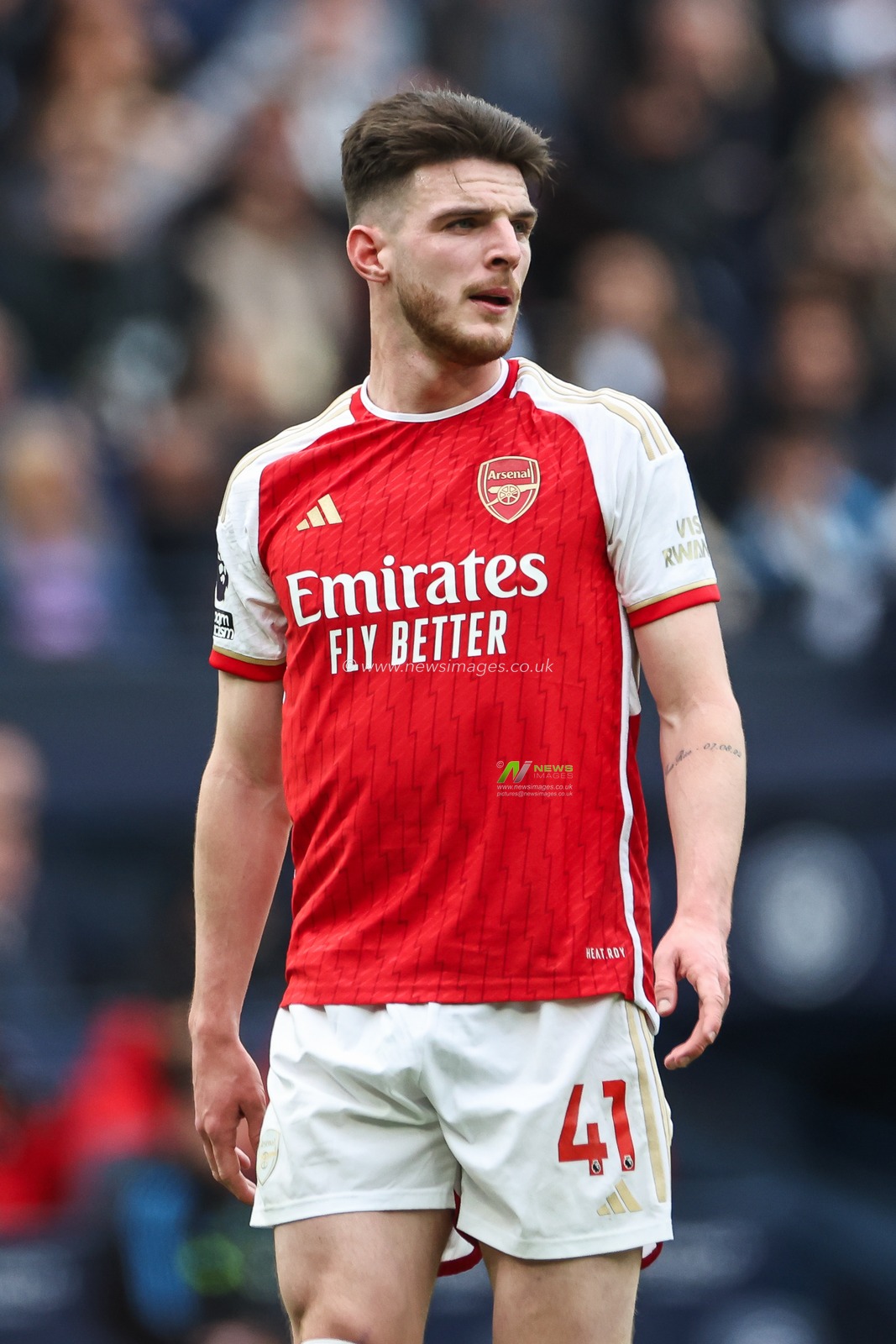 Declan Rice of Arsenal during the Premier League match Manchester City vs Arsenal at Etihad Stadium, Manchester, United Kingdom, 31st March 2024

(Photo by Mark Cosgrove/News Images)