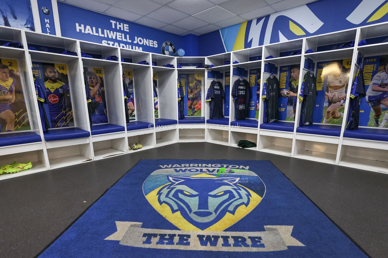 The home dressing room at during the Betfred Super League Round 20 match WHalliwell Jones Stadium arrington Wolves vs Hull KR at Halliwell Jones Stadium, Warrington, United Kingdom, 2nd August 2024

(Photo by Mark Cosgrove/News Images)
