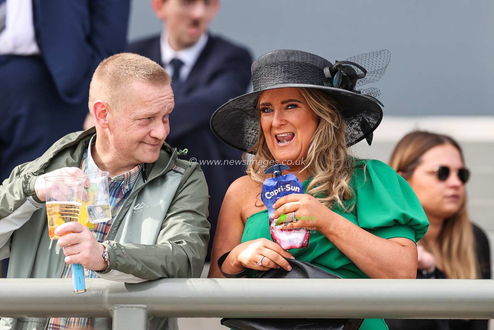 Racegoers during the Randox Grand National 2024 Opening Day at Aintree Racecourse, Liverpool, United Kingdom, 11th April 2024

(Photo by Mark Cosgrove/News Images)