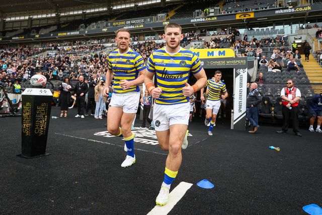Danny Walker of Warrington Wolves during the Betfred Super League round 25 match Hull FC vs Warrington Wolves at MKM Stadium, Hull, United Kingdom on 29 August 2026

(Photo by Alfie Cosgrove/News Images)