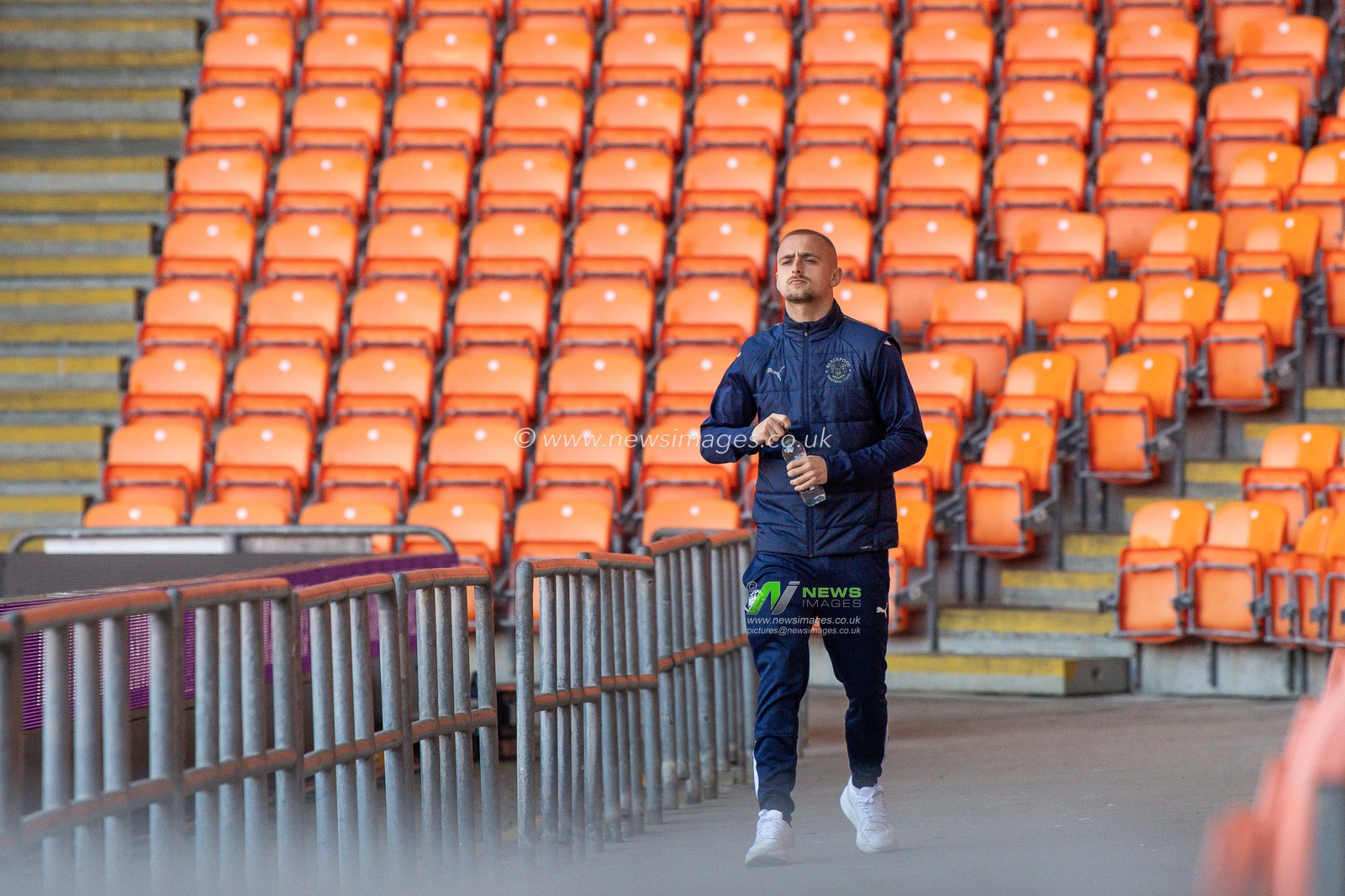 Lewis Fiorini #8 of Blackpool arrives ahead of the Sky Bet Championship match Blackpool vs West Bromwich Albion at Bloomfield Road, Blackpool, United Kingdom, 18th April 2023

(Photo by Craig Thomas/News Images)