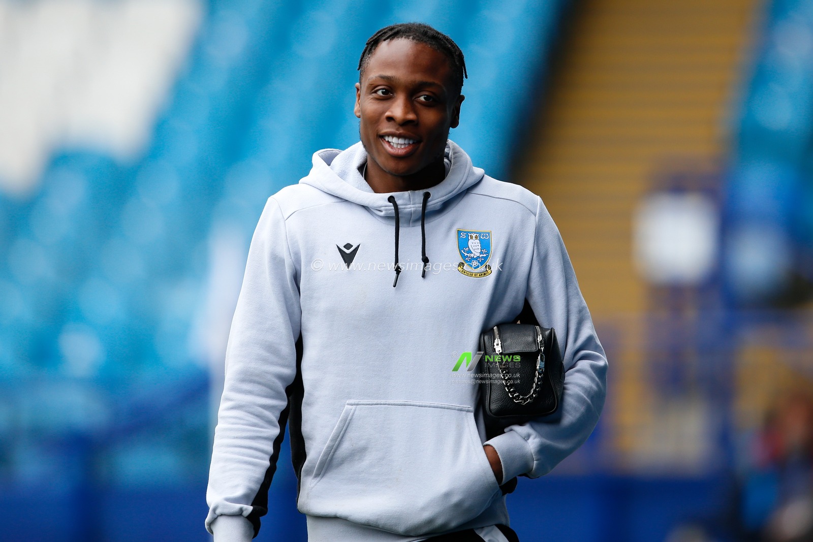 Dennis Adeniran #8 of Sheffield Wednesday arrives for the Sky Bet League 1 match Sheffield Wednesday vs Exeter City at Hillsborough, Sheffield, United Kingdom, 22nd April 2023

(Photo by Ben Early/News Images)