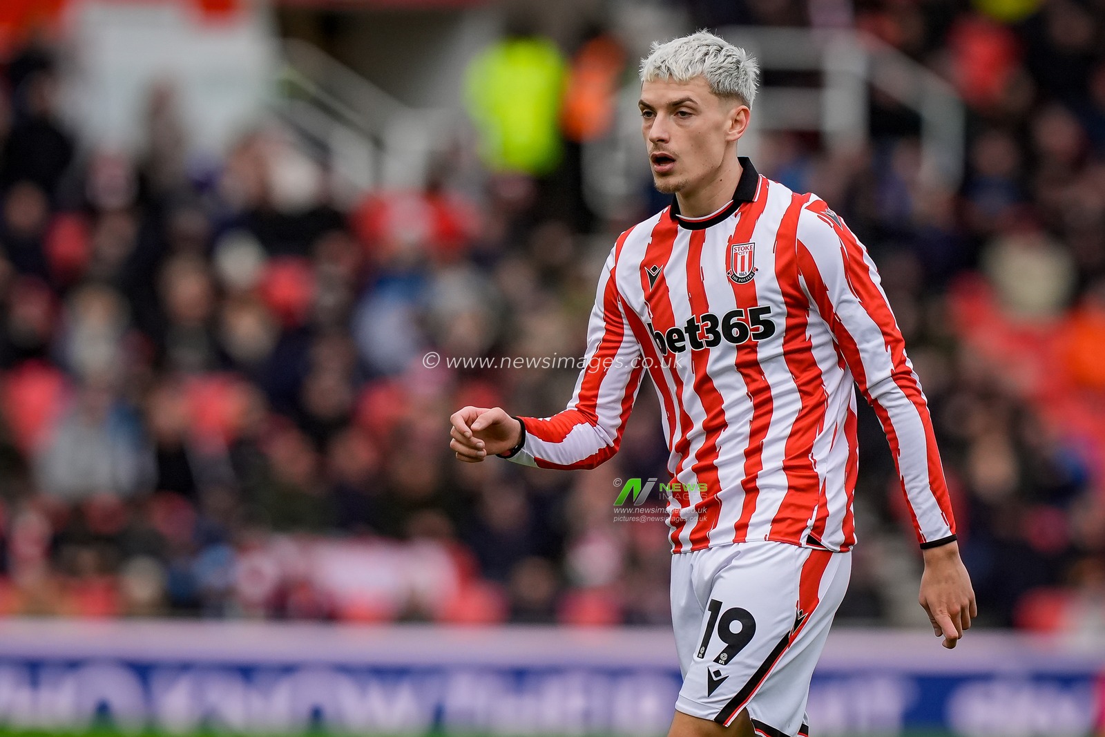 Tomas Rigo of Stoke City during the Sky Bet Championship match Stoke City vs Southampton at Bet365 Stadium, Stoke-on-Trent, United Kingdom, 31st January 2026

(Photo by Maynard Manyowa/News Images)