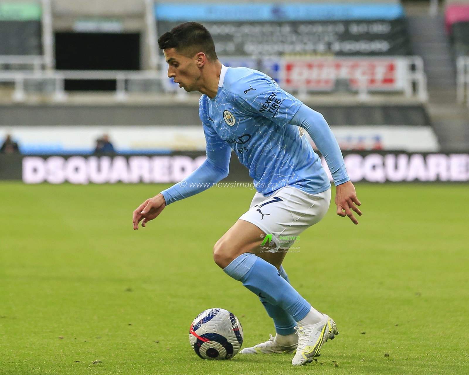 JoÃ£o Cancelo #27 of Manchester City in possession of the ball