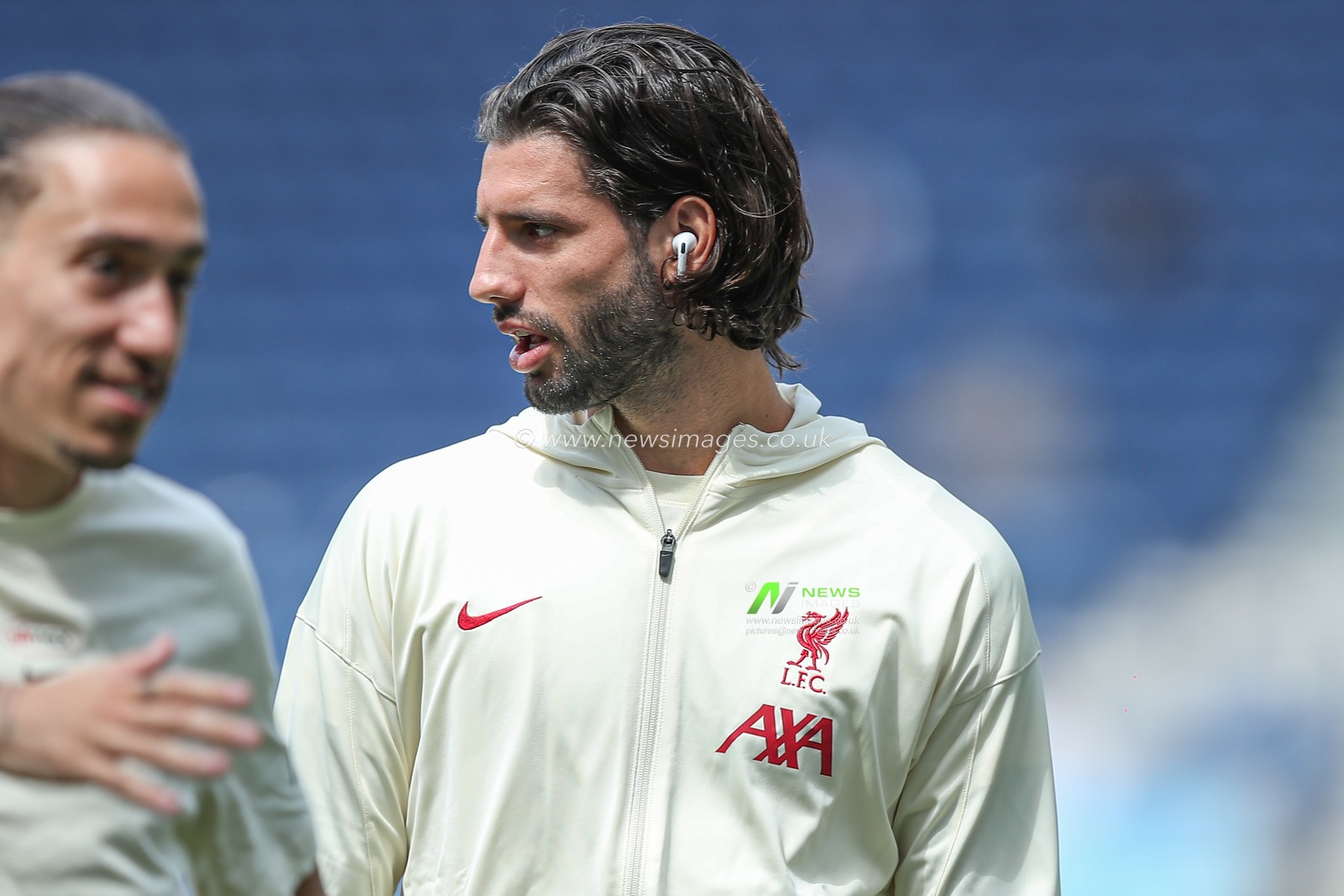 Dominik Szoboszlai of Liverpool arrives at stadium during the Pre-season friendly match Preston North End vs Liverpool at Deepdale, Preston, United Kingdom, 13th July 2025

(Photo by Jorge Horsted/News Images)