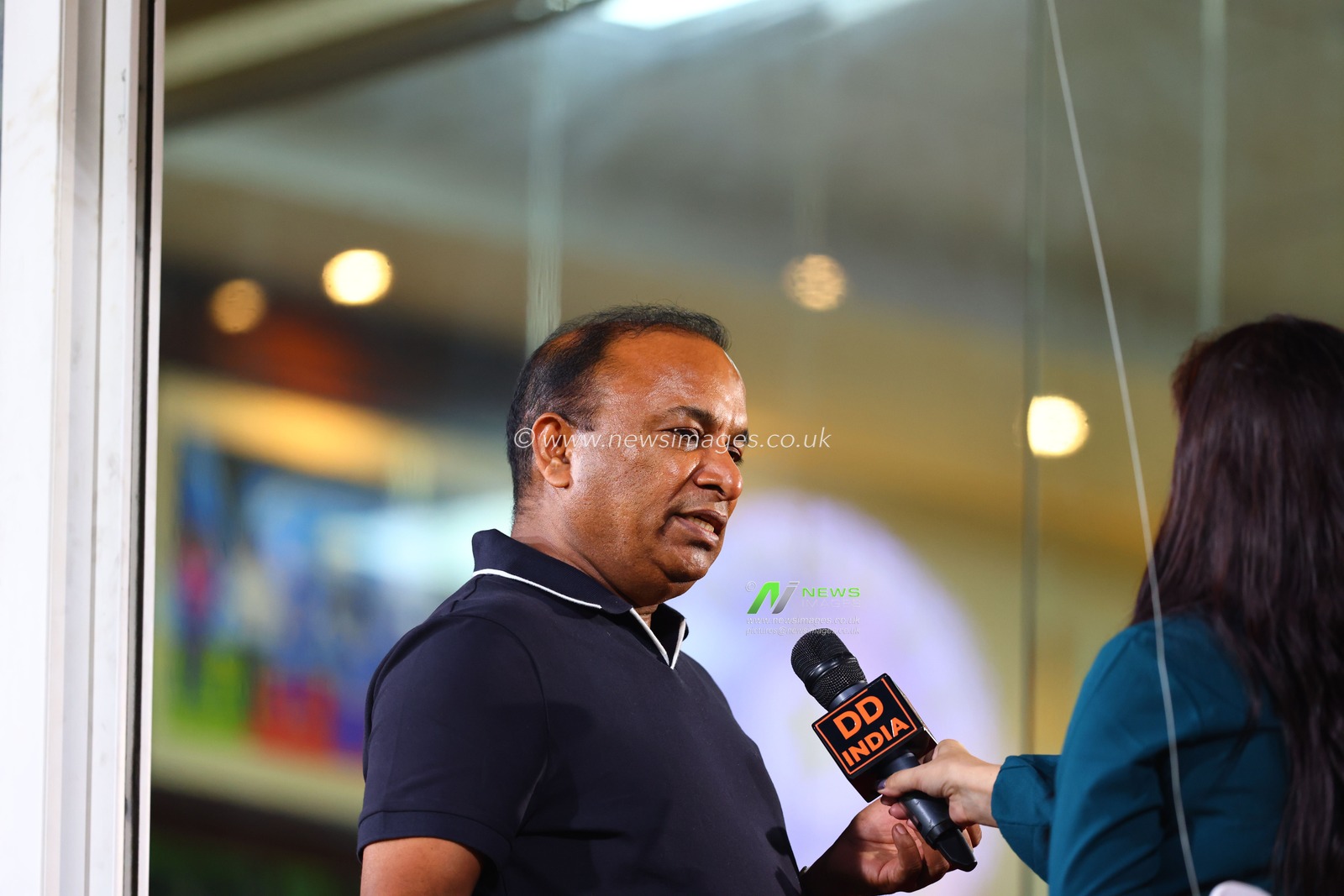 Devajit Saikia Honorary Bcci Secretary giving interview to Doordarshan India news and sport's channel during the ICC Women's World Cup match India Women training at ACA Stadium, Guwahati, India, 29th September 2025

(Photo by Shubhajit Roy Karmakar/News Images)