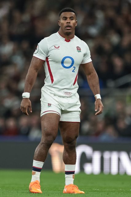 Immanuel Feyi-Waboso of England during the Quilter Nations Series 2025 match England vs Fiji at Allianz Stadium, Twickenham, United Kingdom, 8th November 2025

(Photo by Mark Cosgrove/News Images)

*** GER AUT SUI OUT ***