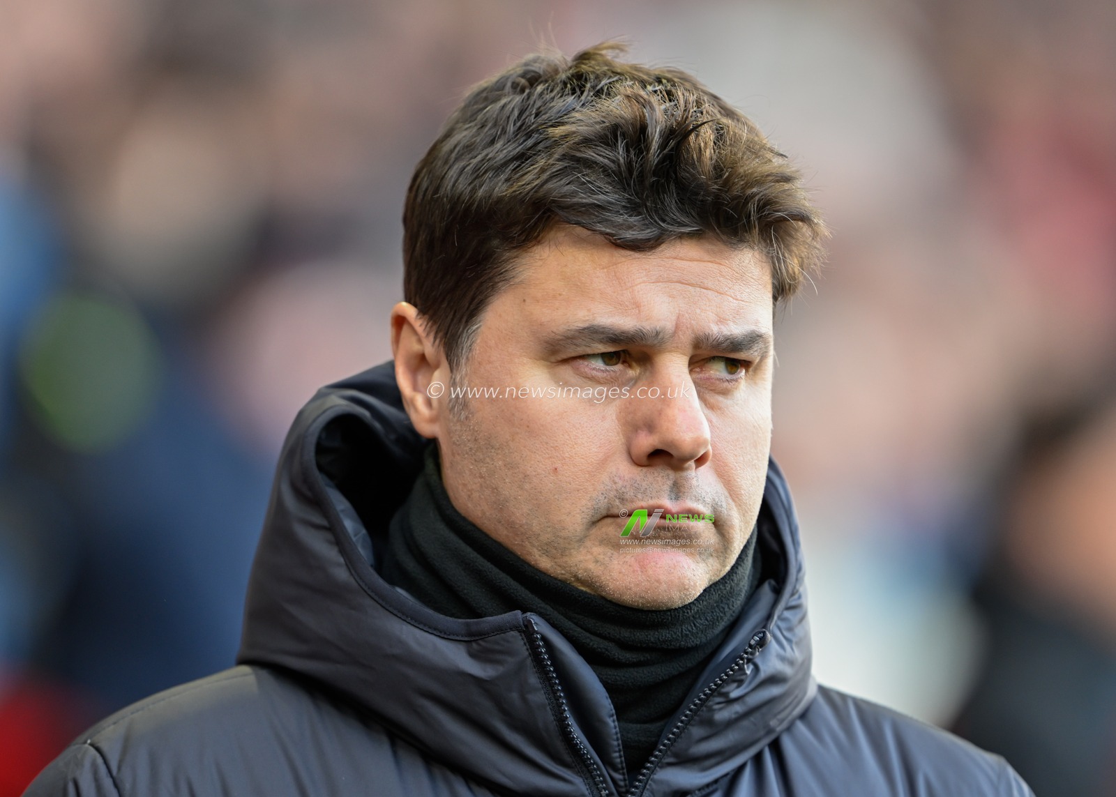 Mauricio Pochettino manager of Chelsea ahead of kick off, during the Premier League match Brentford vs Chelsea at The Gtech Community Stadium, London, United Kingdom, 2nd March 2024

(Photo by Cody Froggatt/News Images)