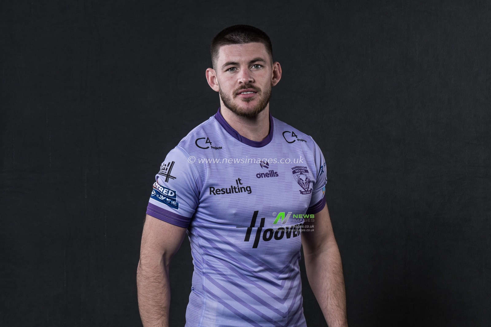 Danny Walker in the away shirt during the Warrington Wolves Team media day at Warrington wolves training centre, Warrington, United Kingdom, 16th January 2025

(Photo by Craig Thomas/News Images)