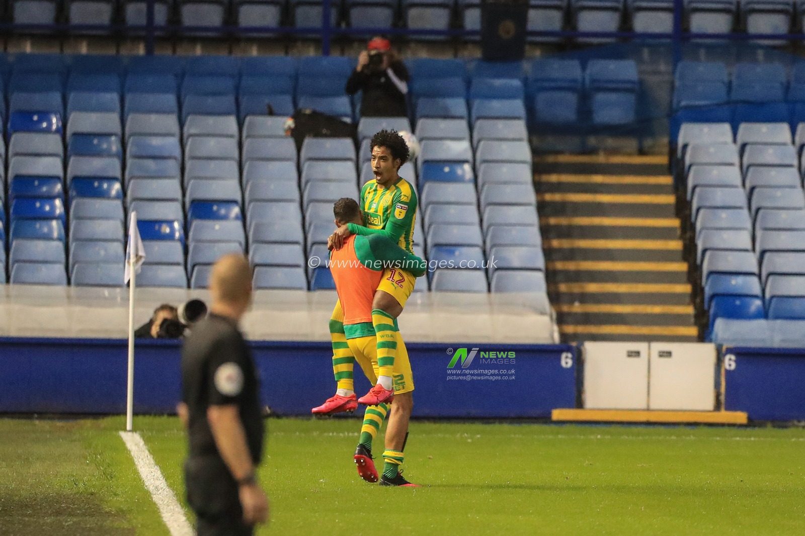 Matheus Pereira (12) of West Bromwich Albion celebrates his goal to make it 0-3