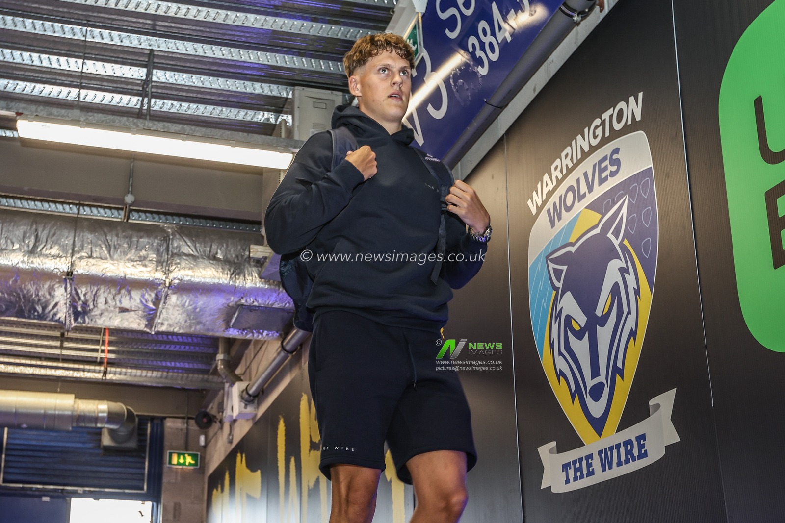 Arron Lindop of Warrington Wolves arrives during the Betfred Super League Round 12 match Warrington Wolves vs Hull KR at Halliwell Jones Stadium, Warrington, United Kingdom, 23rd May 2025

(Photo by Alfie Cosgrove/News Images)