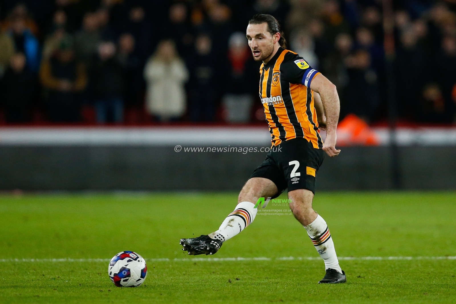 Lewie Coyle #2 of Hull City during the Sky Bet Championship match Sheffield United vs Hull City at Bramall Lane, Sheffield, United Kingdom, 20th January 2023

(Photo by Ben Early/News Images)
