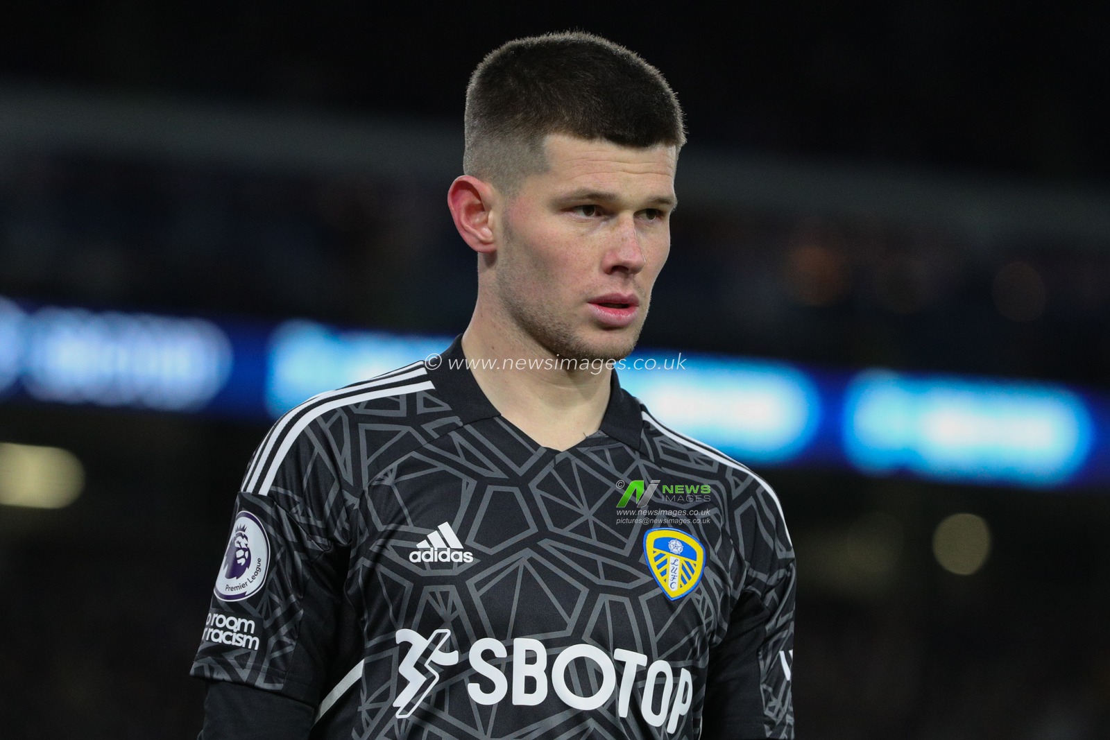Illan Meslier #1 of Leeds United during the Premier League match Leeds United vs Leicester City at Elland Road, Leeds, United Kingdom, 25th April 2023

(Photo by James Heaton/News Images)