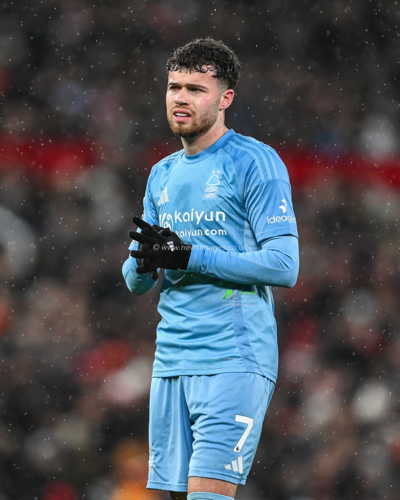 Neco Williams of Nottingham Forest during the Premier League match Manchester United vs Nottingham Forest at Old Trafford, Manchester, United Kingdom, 7th December 2024

(Photo by Craig Thomas/News Images)