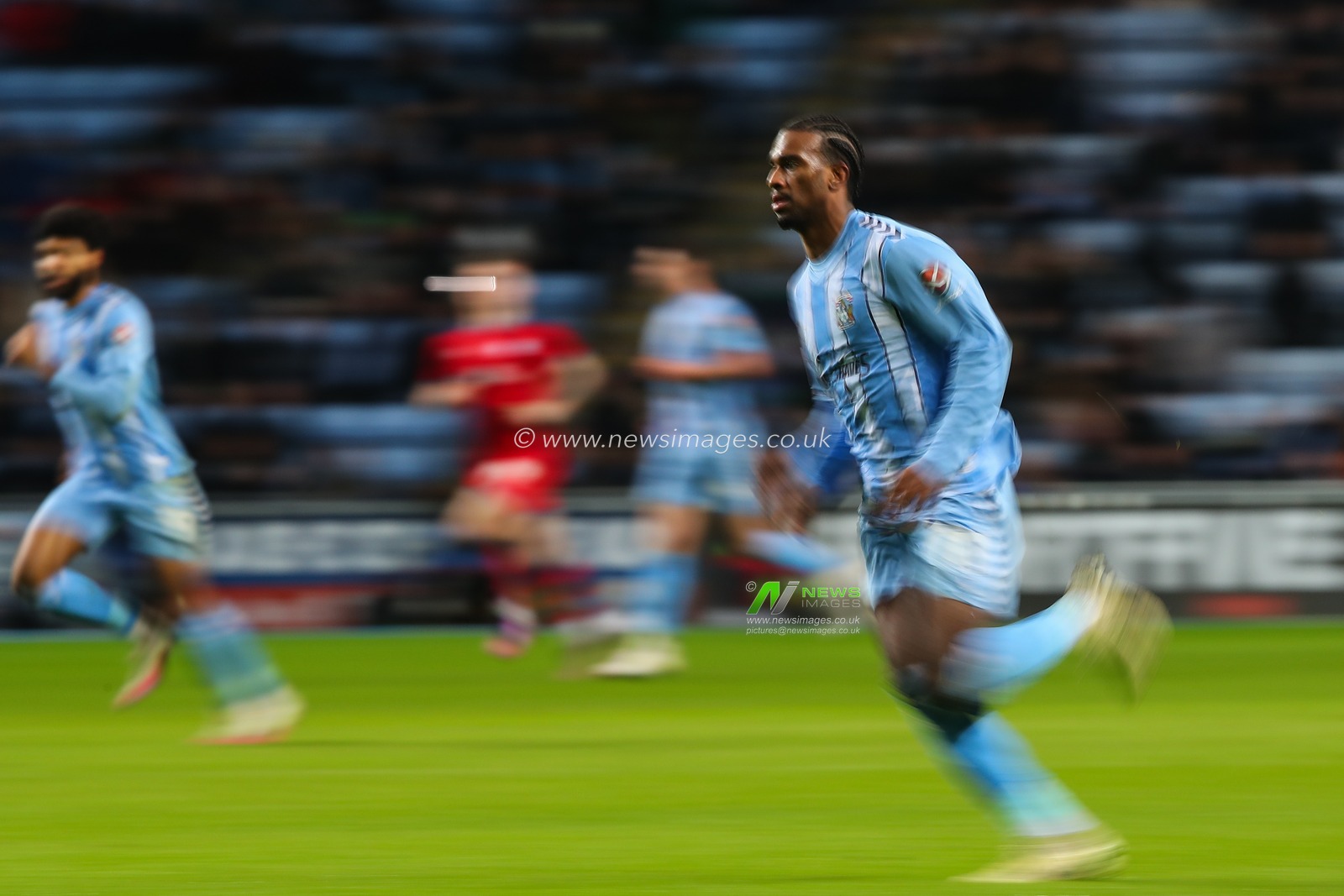 Haji Wright of Coventry City during the Sky Bet Championship match Coventry City vs Preston North End at Coventry Building Society Arena, Coventry, United Kingdom, 23rd February 2024

(Photo by Gareth Evans/News Images)