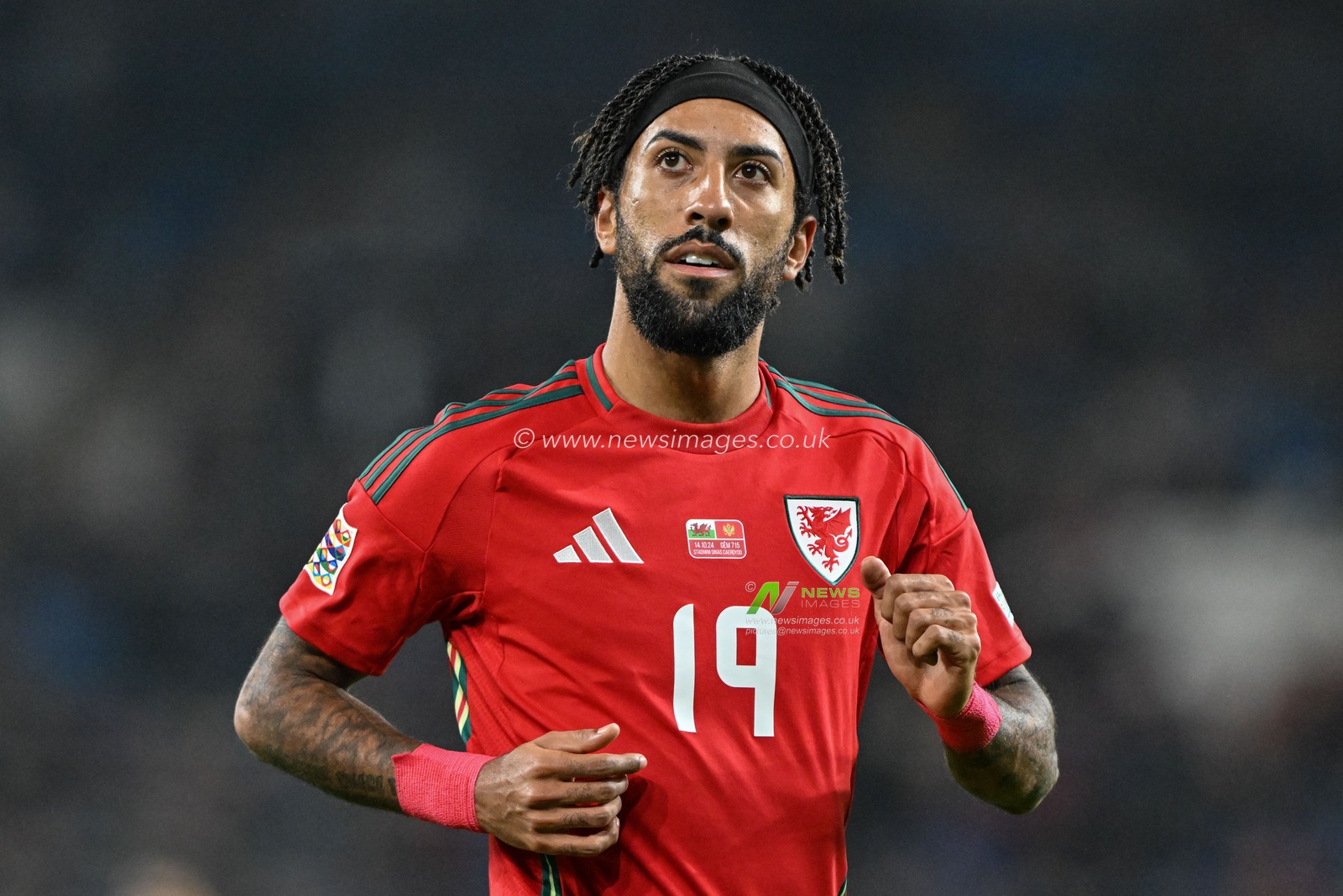 Sorba Thomas of Wales during the UEFA Nations League - League B - Group 4 match Wales vs Montenegro at Cardiff City Stadium, Cardiff, United Kingdom, 14th October 2024

(Photo by Cody Froggatt/News Images)