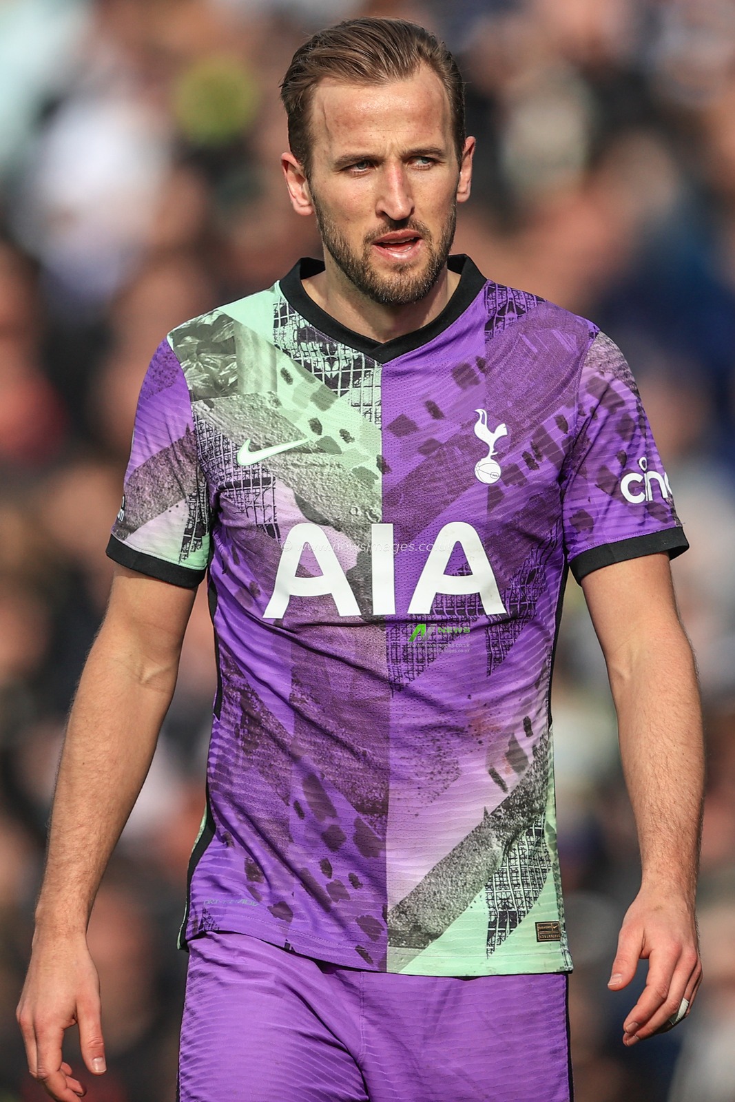 Harry Kane #10 of Tottenham Hotspur during the game