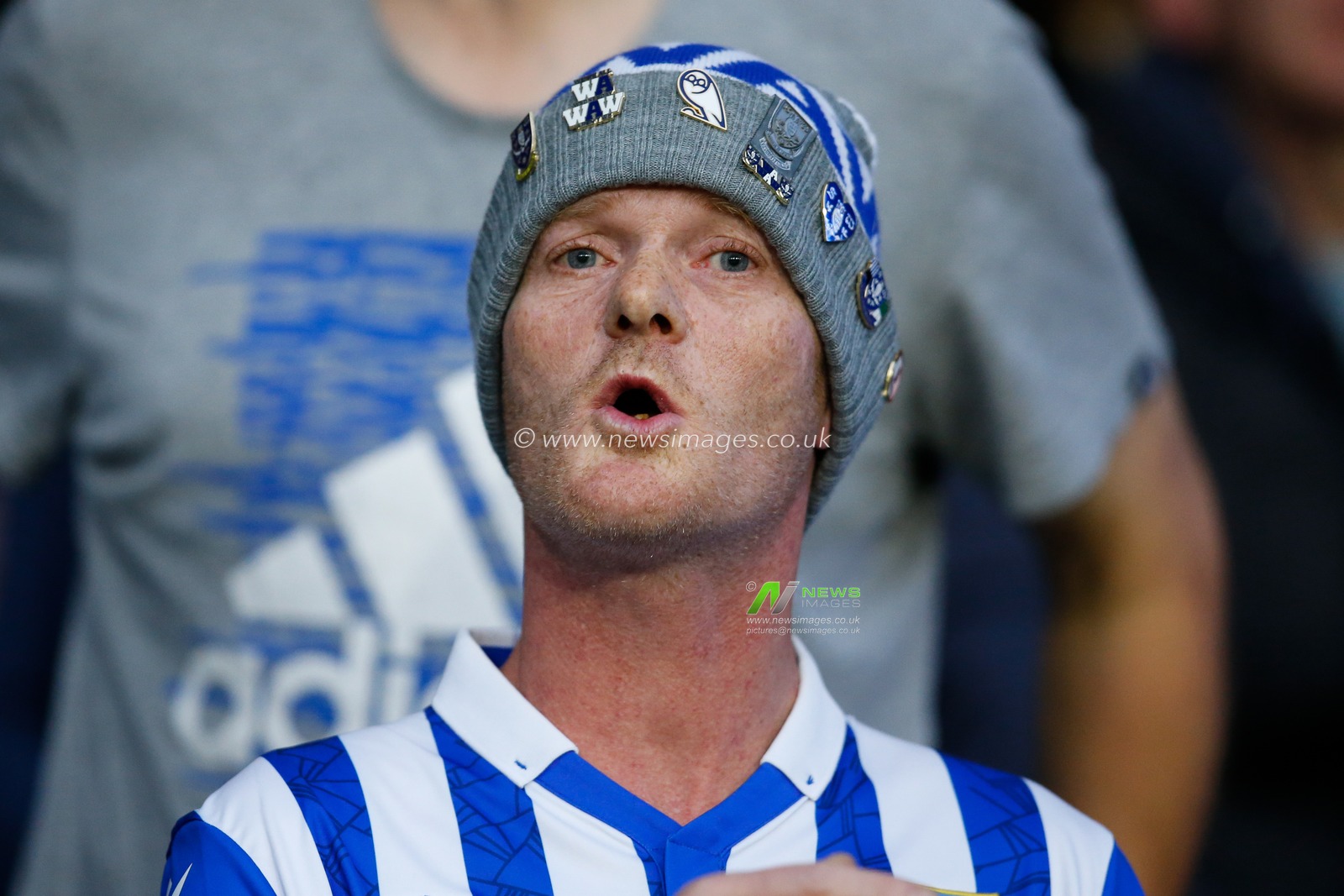 Fan of Sheffield Wednesday during the Papa John's Trophy match Sheffield Wednesday vs Burton Albion at Hillsborough, Sheffield, United Kingdom, 20th September 2022

(Photo by Ben Early/News Images)