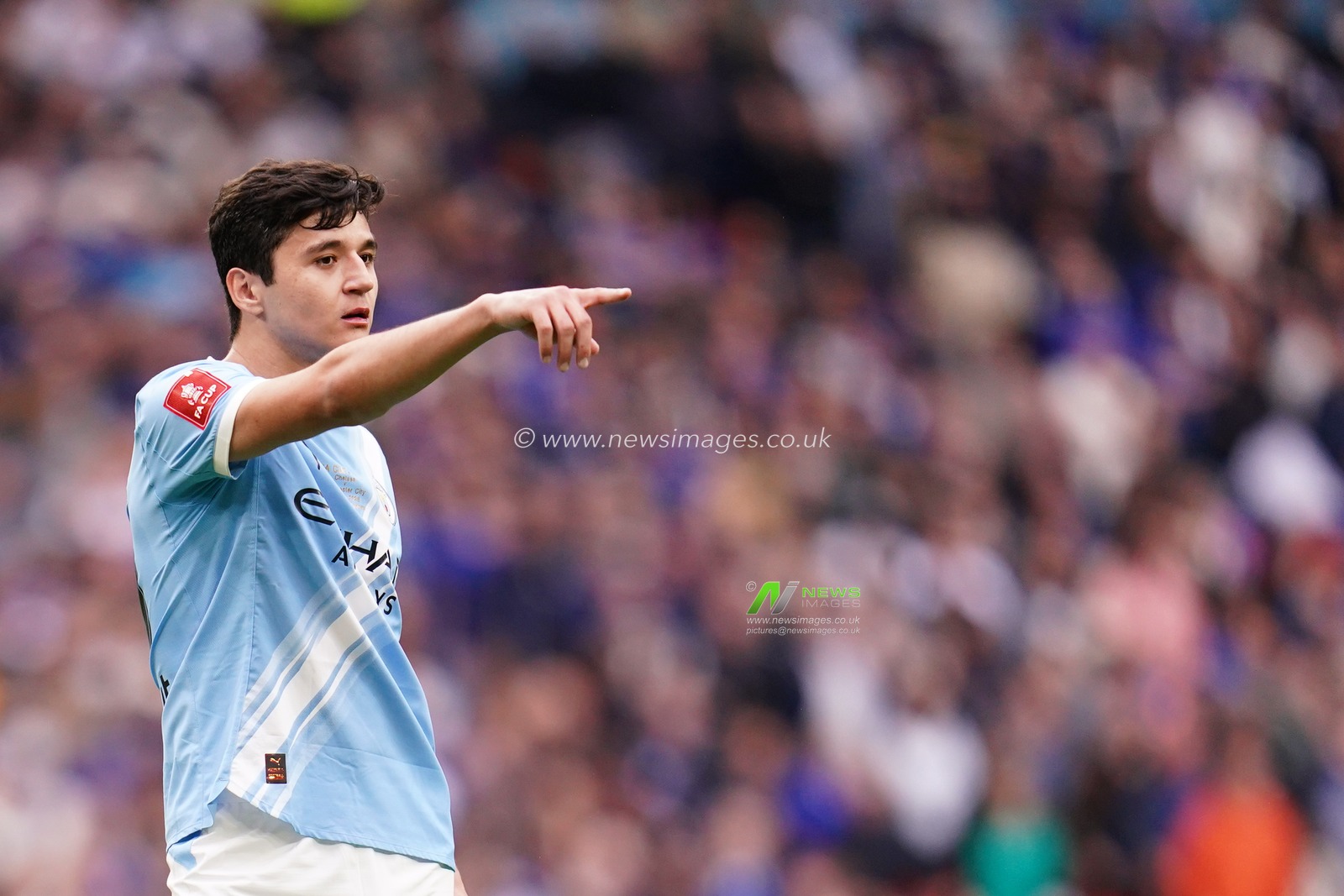 Abdukodir Khusanov of Manchester City during the Emirates FA Cup Final match Chelsea vs Manchester City at Wembley Stadium, London, United Kingdom on 16 May 2026

(Photo by Harvey Murphy/News Images)