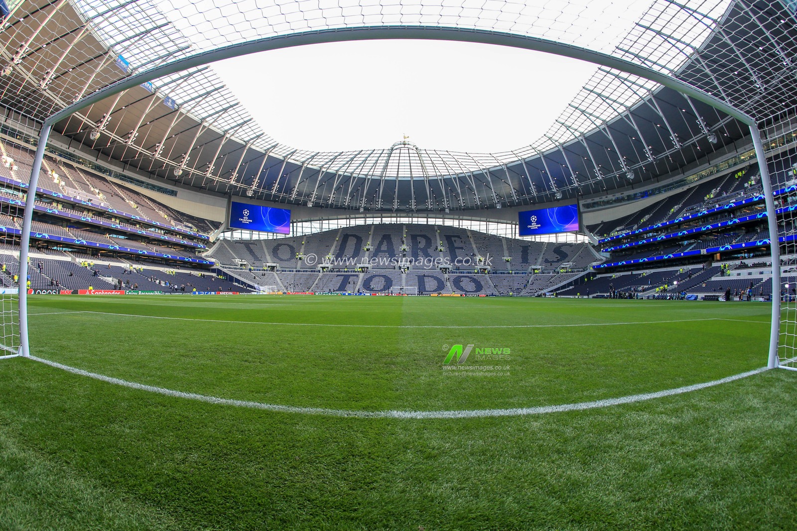 9th April 2019, Tottenham Hotspur Stadium, London, England ; UEFA Champions League, Quarter Final, Tottenham vs Manchester City ; A general view of Tottenham Hotspur Stadium

Credit: Mark Cosgrove/News Images