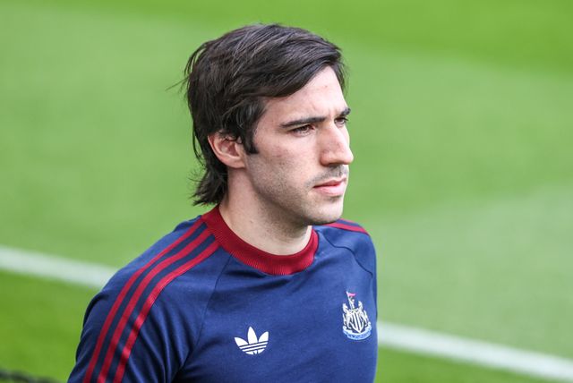 Sandro Tonali of Newcastle United arrives during the Premier League match Newcastle Untied vs West Ham United at St. James's Park, Newcastle, United Kingdom on 17 May 2026

(Photo by Alfie Cosgrove/News Images)