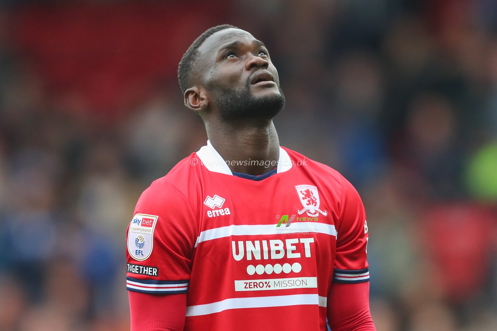 Emmanuel Latte Lath #9 of Middlesbrough reacts to a missed chance during the Sky Bet Championship match Blackburn Rovers vs Middlesbrough at Ewood Park, Blackburn, United Kingdom, 16th September 2023

(Photo by Gareth Evans/News Images)