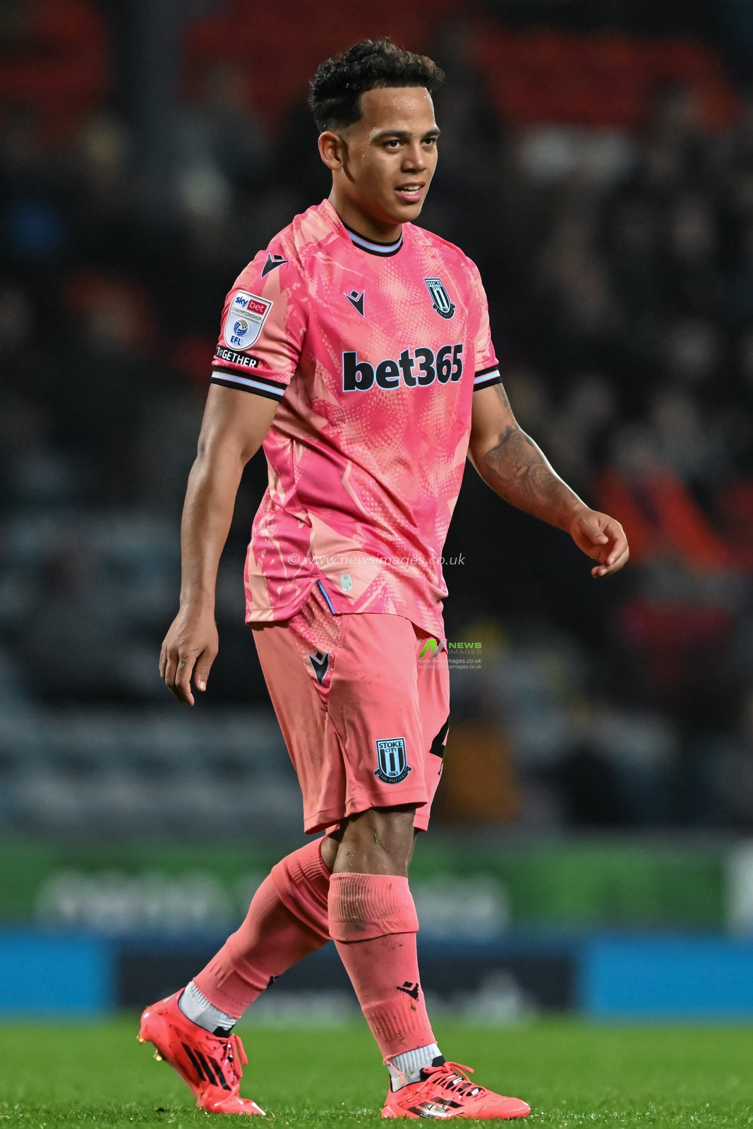 Million Manhoef of Stoke City during the Sky Bet Championship match Blackburn Rovers vs Stoke City at Ewood Park, Blackburn, United Kingdom, 6th November 2024

(Photo by Cody Froggatt/News Images)