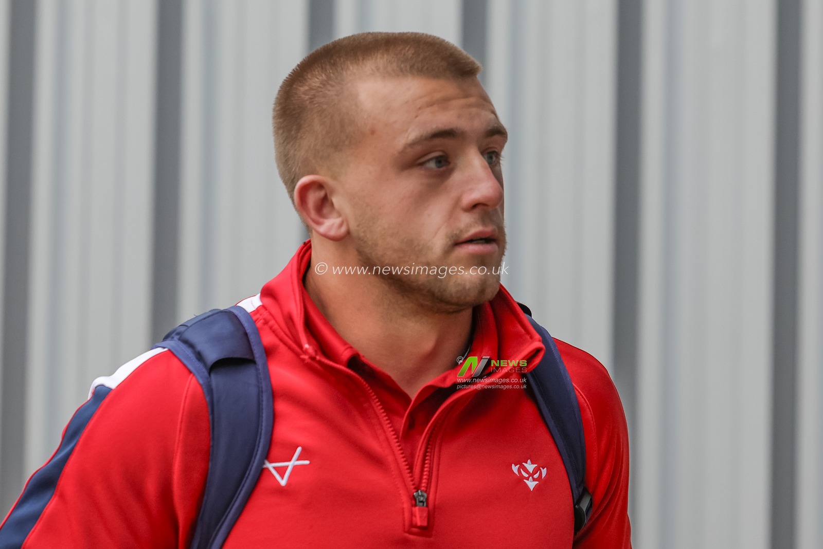 Mikey Lewis of Hull KR arrives during the Betfred Super League Round 4 match Huddersfield Giants vs Hull KR at Accu Stadium, Huddersfield, United Kingdom on 08 March 2026

(Photo by Mark Cosgrove/News Images)