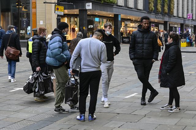Christmas Shoppers return to the high street in Newcastle after Covid-19 lockdown 2 ends