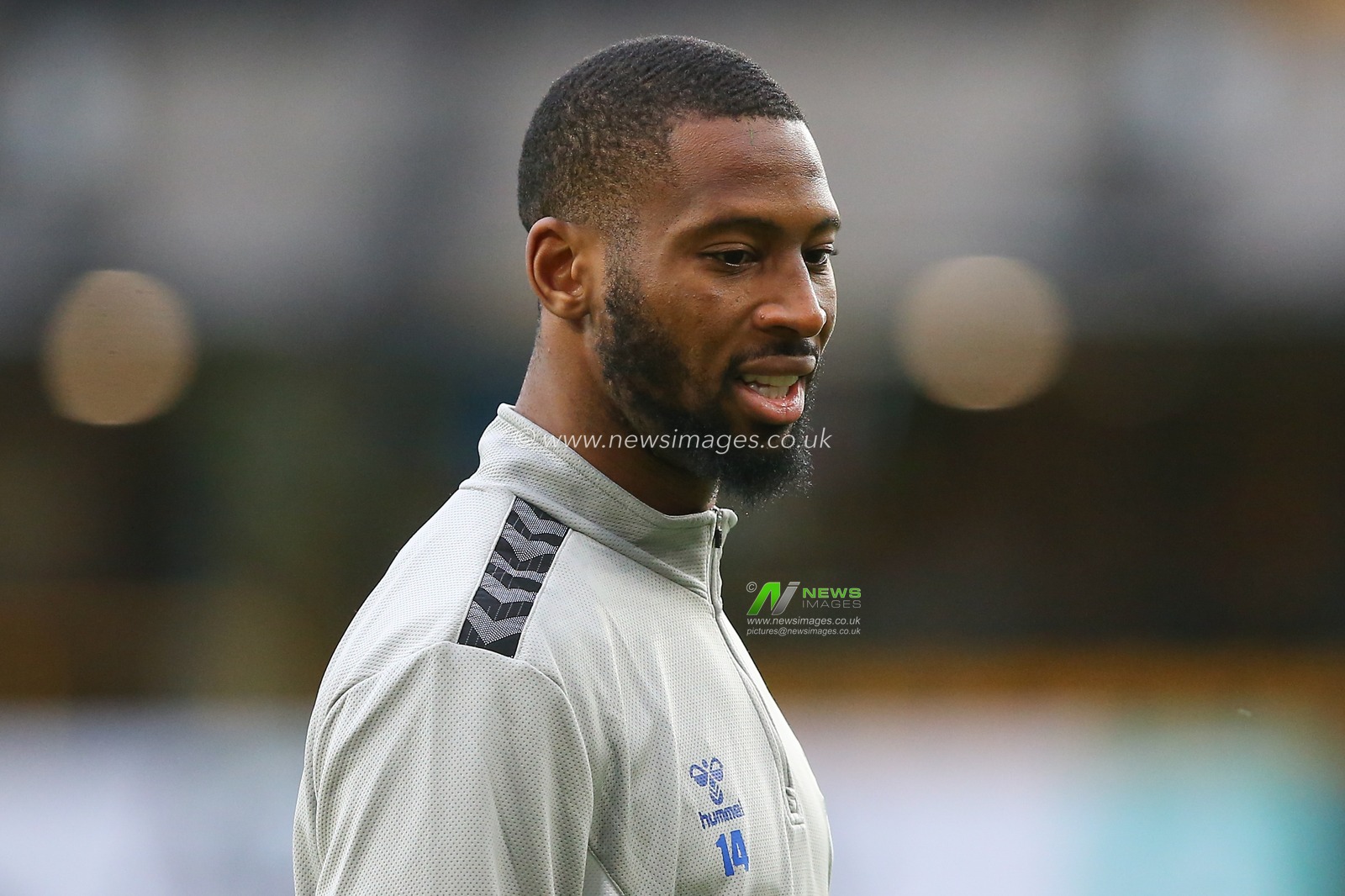 Beto #14 of Everton during the pre-game warm up ahead of the Premier League match Wolverhampton Wanderers vs Everton at Molineux, Wolverhampton, United Kingdom, 30th December 2023

(Photo by Gareth Evans/News Images)