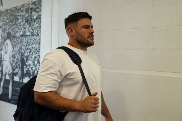 Jordy Crowther of Warrington Wolves arrives ahead of the Betfred Challenge Cup Semi-final match Warrington Wolves vs Leigh Leopards at Totally Wicked Stadium, St Helens, United Kingdom, 11th May 2025

(Photo by Gareth Evans/News Images)