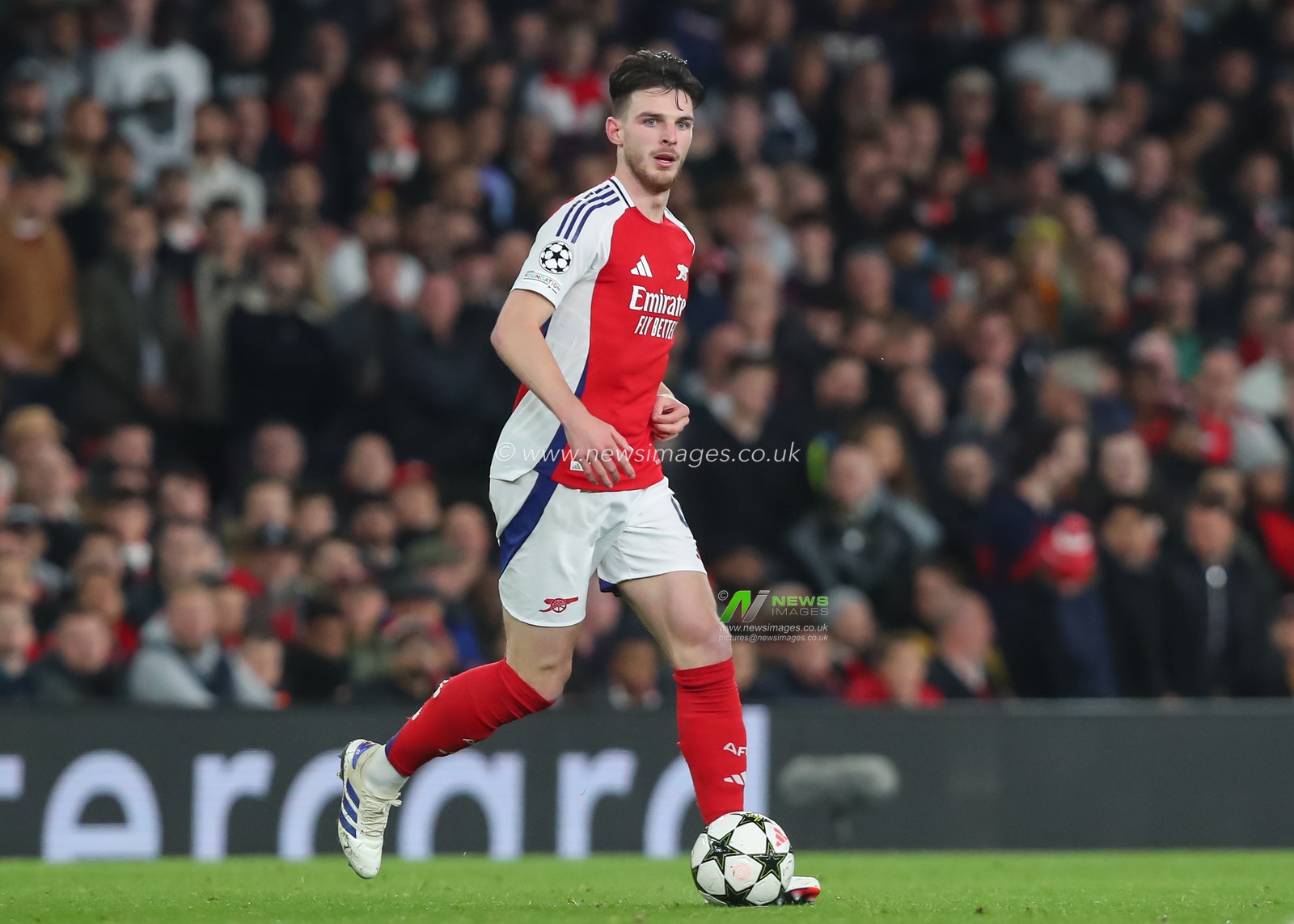 Declan Rice of Arsenal in action during the UEFA Champions League, League Stage Arsenal vs FC Shakhtar Donetsk at Emirates Stadium, London, United Kingdom, 22nd October 2024

(Photo by Izzy Poles/News Images)