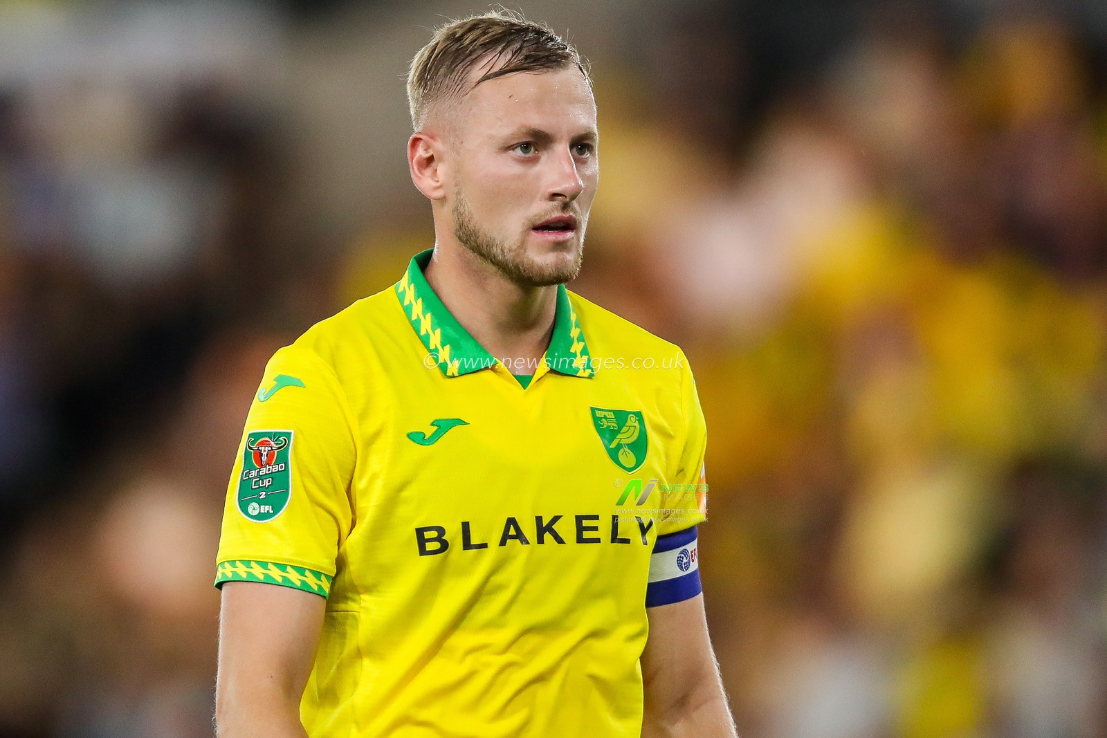 Harry Darling of Norwich City looks on during the Carabao Cup match Norwich City vs Southampton at Carrow Road, Norwich, United Kingdom, 26th August 2025

(Photo by Izzy Poles/News Images)
