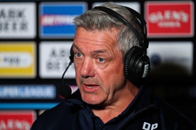 Daryl Powell Head Coach of Wakefield Trinity gives an interview after the Betfred Super League  Round 7 match St Helens vs Wakefield Trinity at Totally Wicked Stadium, St Helens, United Kingdom, 11th April 2025

(Photo by Gareth Evans/News Images)
