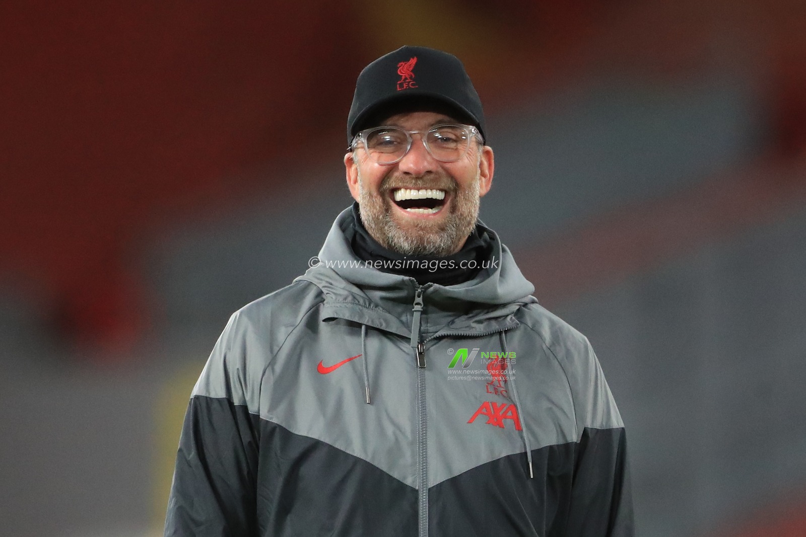 Jurgen Klopp manager of Liverpool during the pre match warm up
