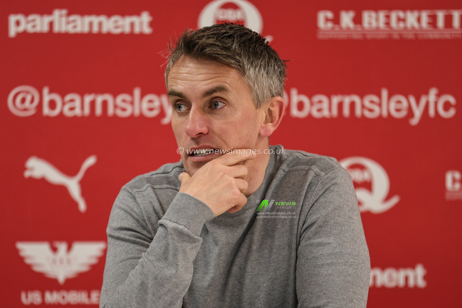 Kieran McKenna manager of Ipswich Town speaks in the post match press conference after winning 0-3 during the Sky Bet League 1 match Barnsley vs Ipswich Town at Oakwell, Barnsley, United Kingdom, 25th April 2023

(Photo by Alfie Cosgrove/News Images)