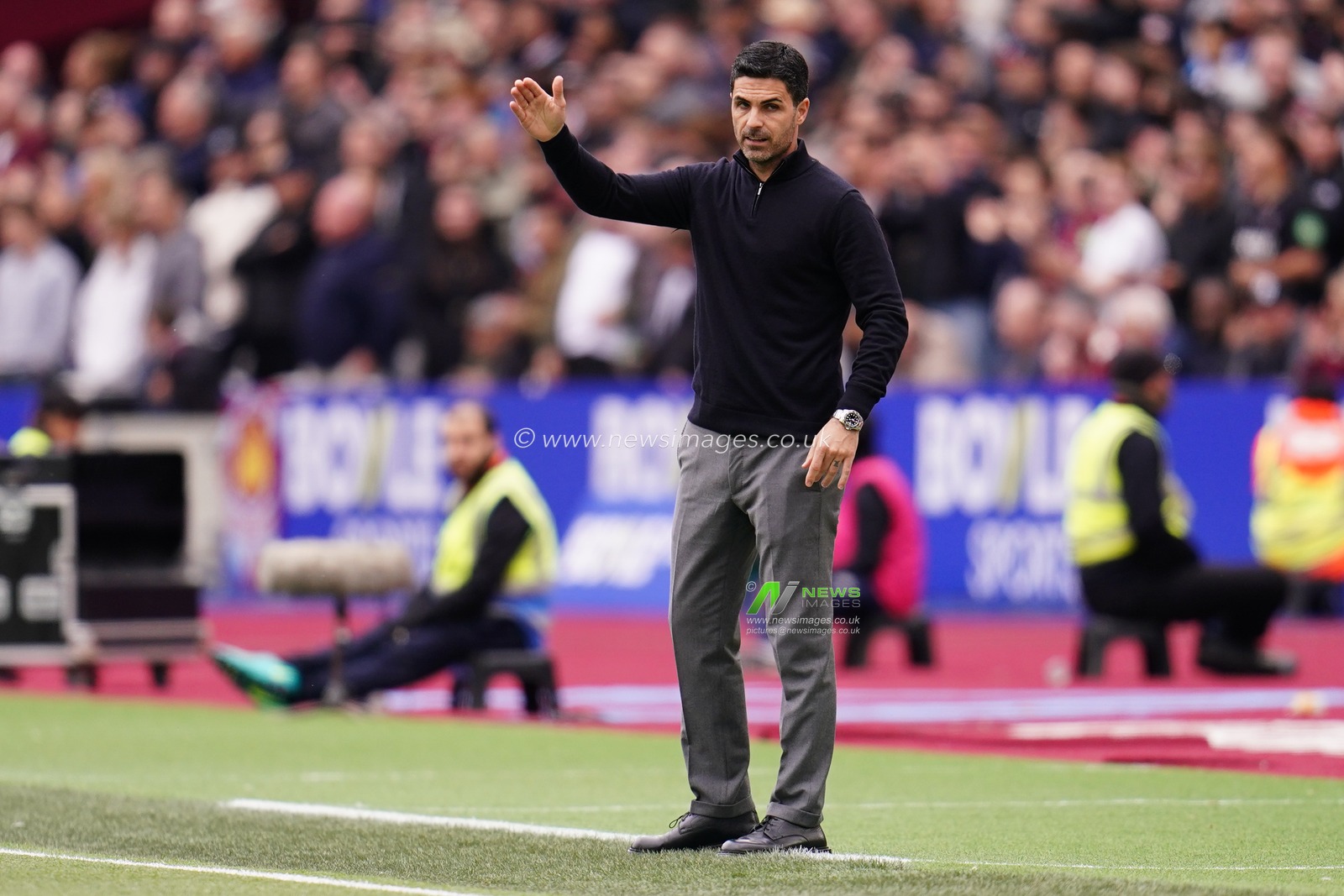 Mikel Arteta manager of Arsenal during the Premier League match West Ham United vs Arsenal at London Stadium, London, United Kingdom on 10 May 2026

(Photo by Harvey Murphy/News Images)