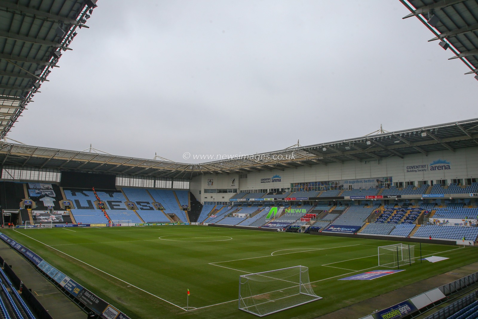 General view inside of Coventry Building Society Arena, home of Coventry City ahead of the Sky Bet Championship match Coventry City vs Huddersfield Town at Coventry Building Society Arena, Coventry, United Kingdom, 28th January 2023

(Photo by Gareth Evans/News Images)