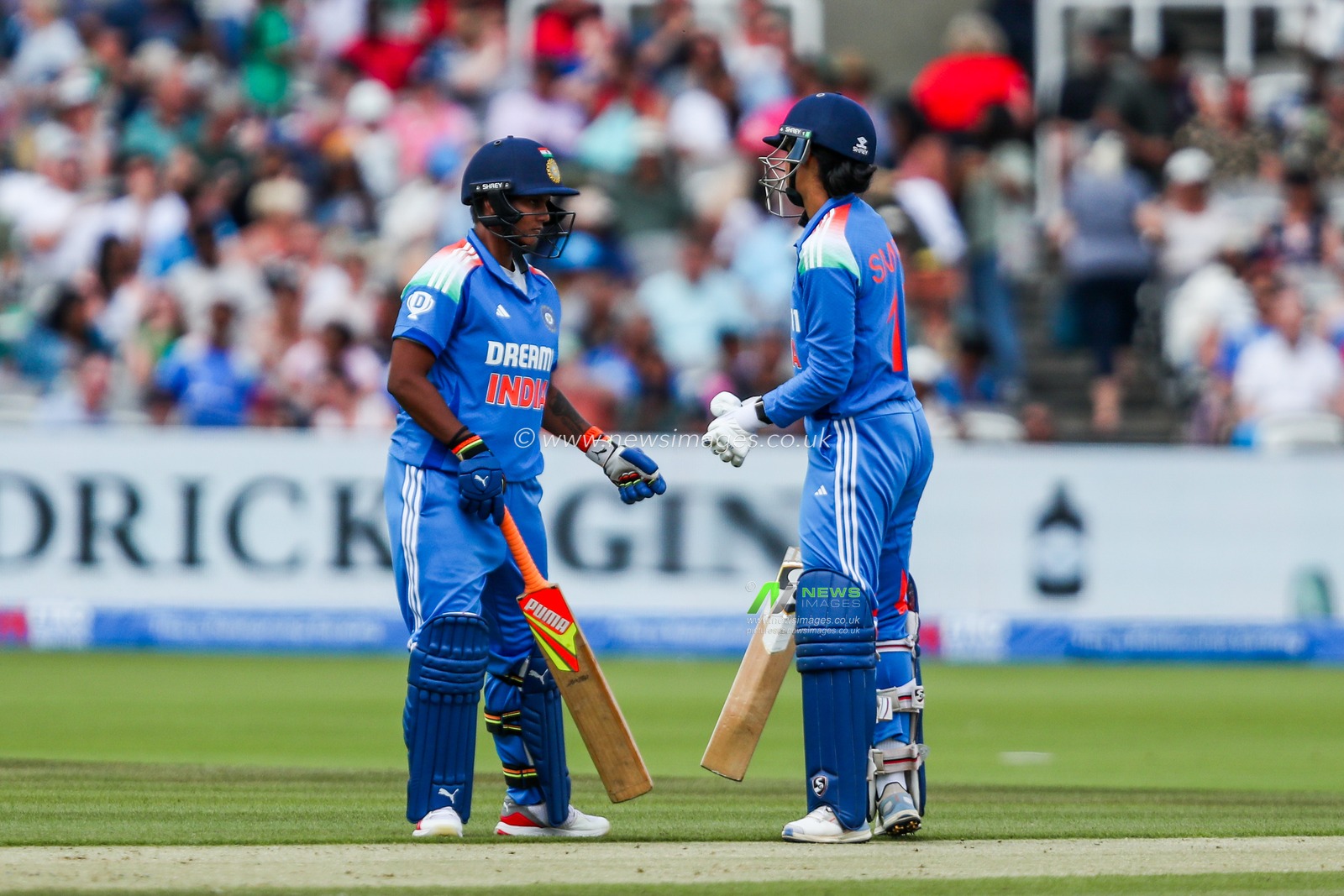 Smriti Mandhana and Deepti Sharma of India in action during the 2nd Metro Bank One Day International England Women v India Women at Lords, London, United Kingdom, 19th July 2025

(Photo by Izzy Poles/News Images)