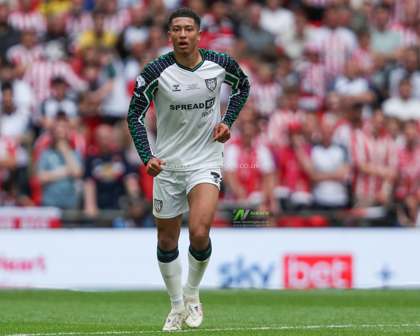 Jobe Bellingham of Sunderland during the Sky Bet Championship Playoff Final match Sheffield United vs Sunderland at Wembley Stadium, London, United Kingdom, 24th May 2025

(Photo by Izzy Poles/News Images)