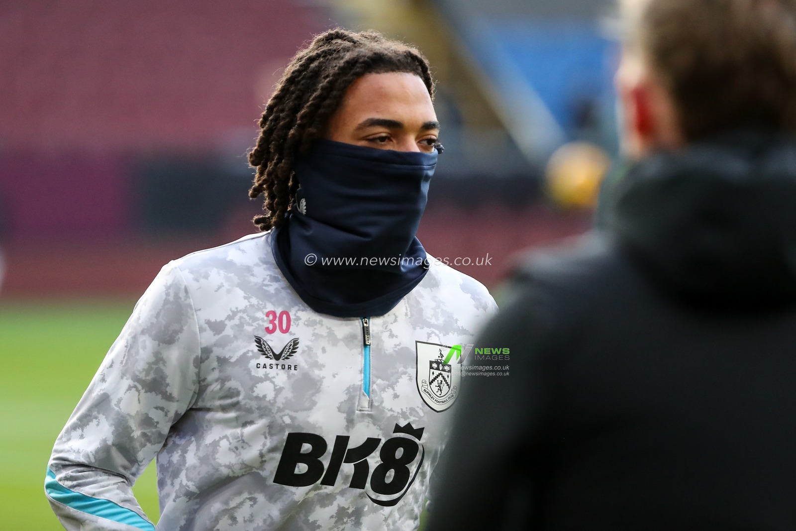 Luca Koleosho of Burnley warming up before the Sky Bet Championship match Burnley vs Watford at Turf Moor, Burnley, United Kingdom, 21st December 2024

(Photo by Jorge Horsted/News Images)
