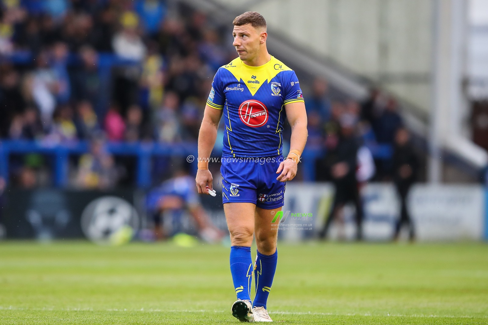 George Williams of Warrington Wolves during the Betfred Super League Round 17 match Warrington Wolves vs Leeds Rhinos at Halliwell Jones Stadium, Warrington, United Kingdom, 11th July 2024

(Photo by Gareth Evans/News Images)