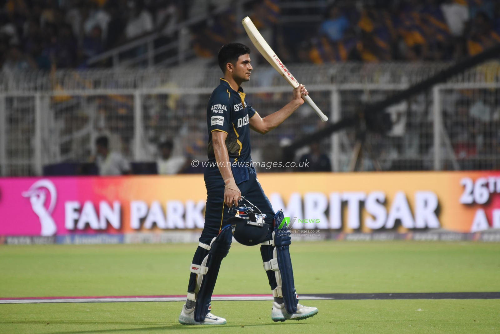 Gujarat Titans' captain Shubman Gill out  during the Indian Premier League (IPL) Twenty20 cricket match between Kolkata Knight Riders and Gujarat Titans at the Eden Gardens in Kolkata on April 21, 2025.Photo by Debajyoti Chakraborty(Photo: Debajyoti Chakraborty/News Images)