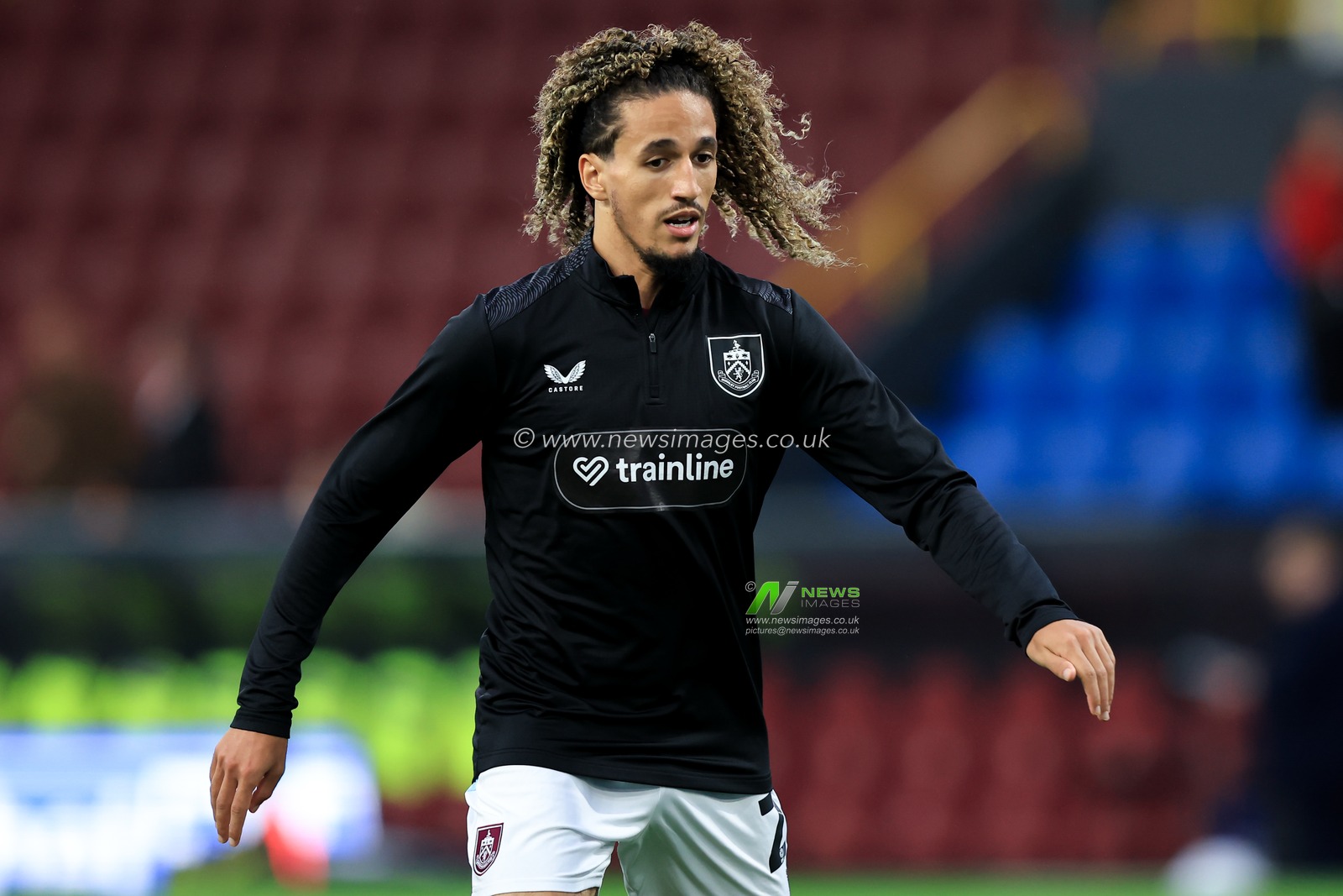 Hannibal Mejbri of Burnley warms up ahead of the Sky Bet Championship match Burnley vs Middlesbrough at Turf Moor, Burnley, United Kingdom on 02 September 2026

(Photo by Jorge Horsted/News Images)