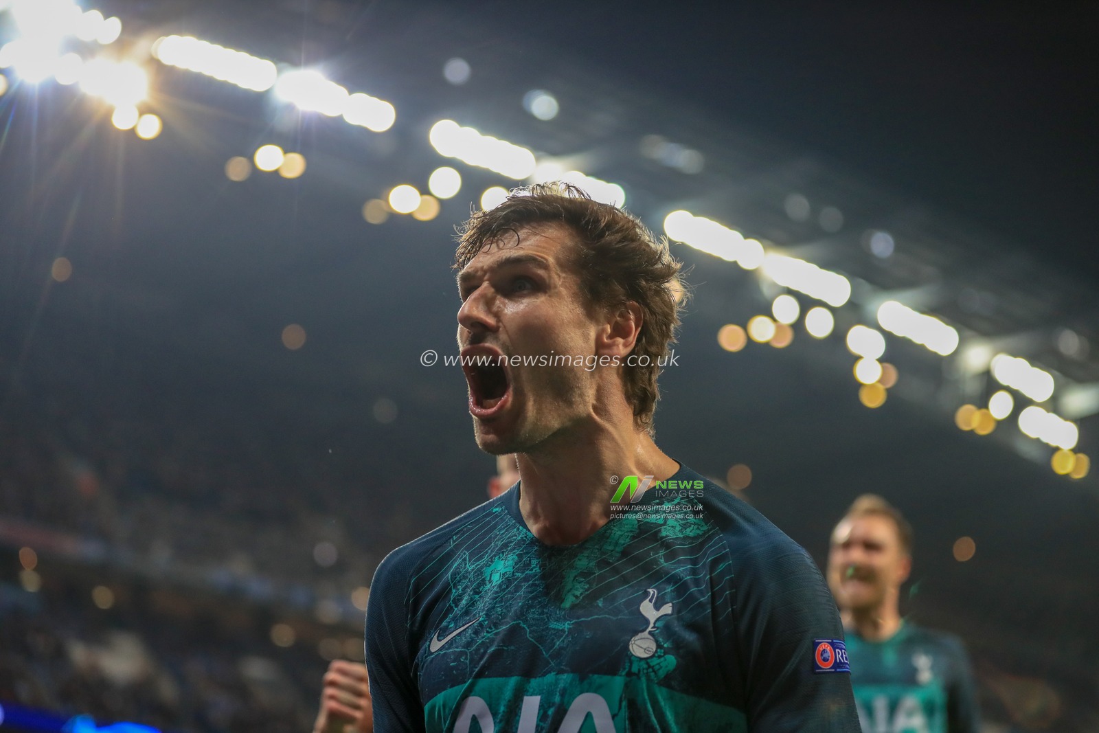 17th April 2019 , Etihad Stadium, Manchester, England; UEFA Champions League, Quarter Final, Second Leg, Manchester City v Tottenham ; Fernando Llorente (18) of Tottenham celebrates his goal to make it 4-3


Credit: Mark Cosgrove/News Images
